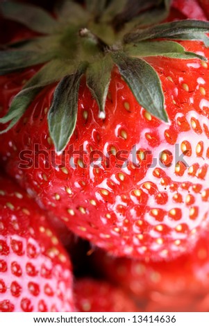 Strawberry super close up