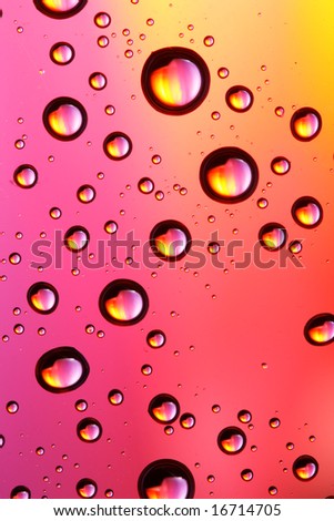 Colorful drops, may be used as background