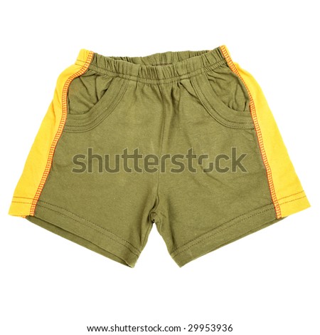 Children\'s wear - shorts isolated over white background