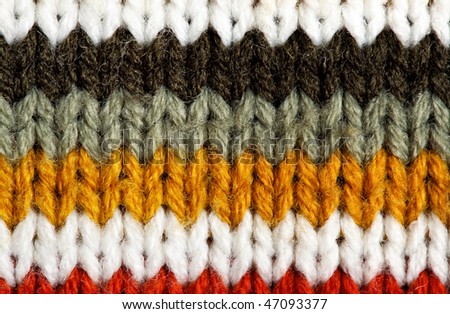 Striped wool texture