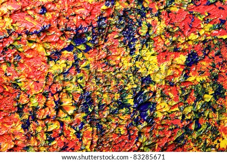 Abstract oil painting, may be used as background