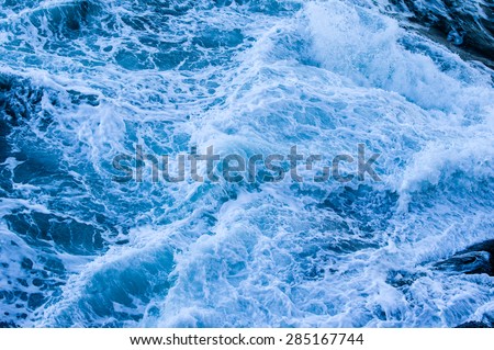 White water swirling in patterns for background
