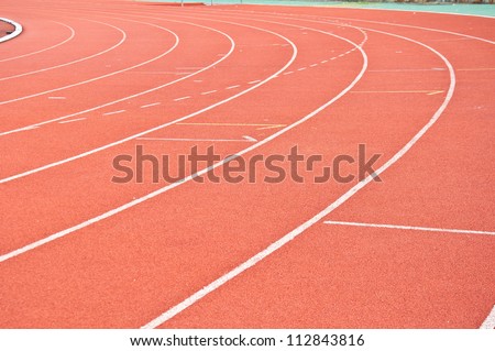 red track field for race