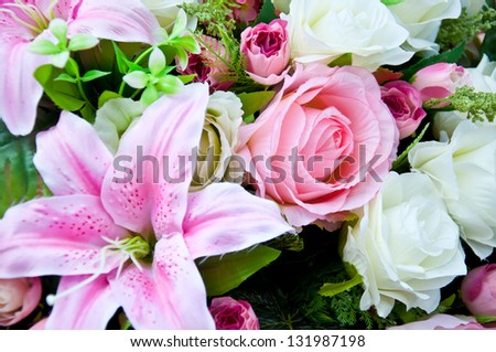 artificial flower for wedding  decoration