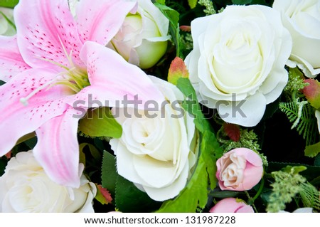 artificial flower for wedding decoration