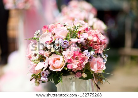 artificial flower for wedding decoration