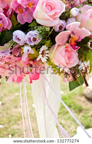 artificial flower for  wedding decoration