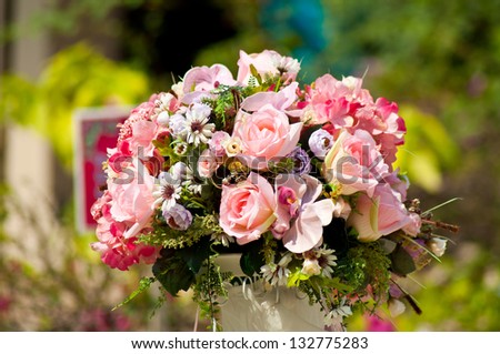 artificial flower for  wedding  decoration