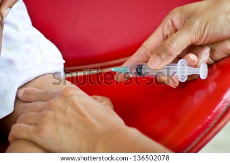 preparing injection for children protection
