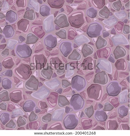Seamless pattern - Stones Background in blue and purple colors. Ready to use as swatch.  Raster version
