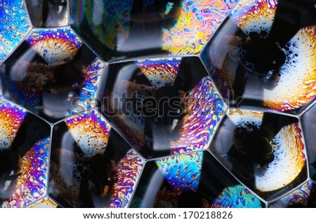 Cell structure abstract background with vibrant colors