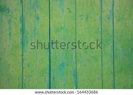 Green vintage painted, authentic and grungy vintage wood wall, texture background.