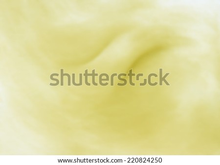 Zen abstract oil painting. Tranquility concept background texture in light yellow color with curved organic shape.