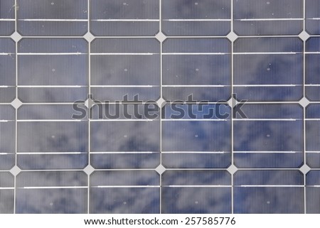 Solar panel closeup pattern abstract texture background.