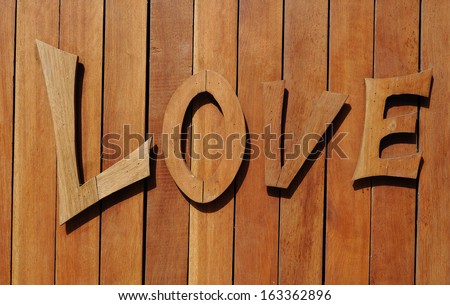 love wood label