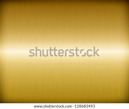 Golden brushed metal texture for background