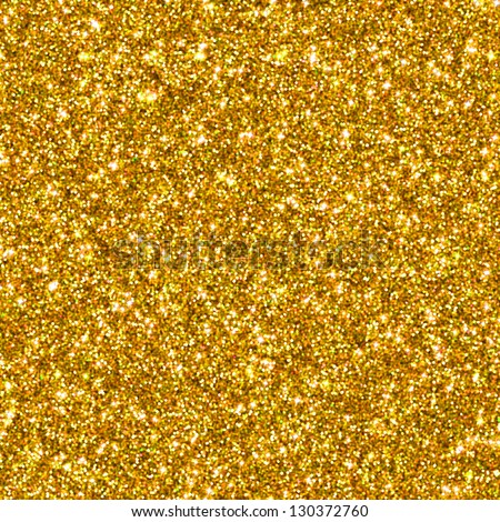 Golden Glitter For Texture Or Background