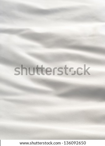 White Bedding Sheet With Folds