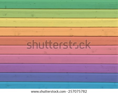 Colorful wood wall for background or texture, easter themed colors