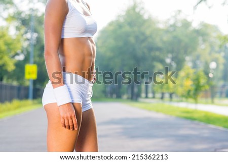 torso athletic women. without a Face