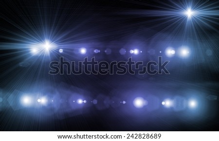 Background image with defocused blurred stage lights