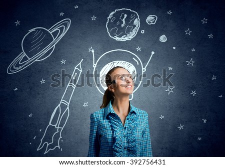 Dreaming to explore space