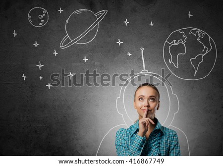Dreaming to explore space