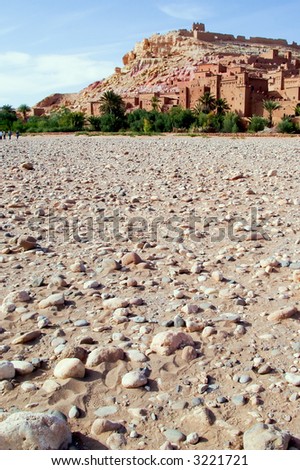 Landscape image of Ait Ben Haddou kasbah in Morocco, North Africa