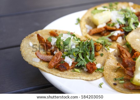 Mexican Tacos Al Pastor