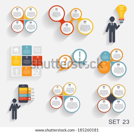 Collection of Infographic Templates for Business Vector Illustration Collection of Infographic Templates for Business Vector Illustration