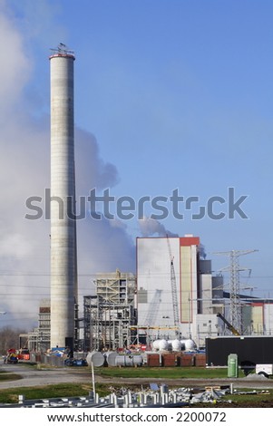 A coal and natural gas fired electricity generation plant