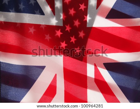 transparent U.S. and UK flags