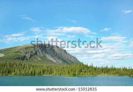Northern mountains. Russian north.