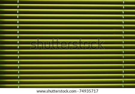 Venetian blind are striped because of light piercing.