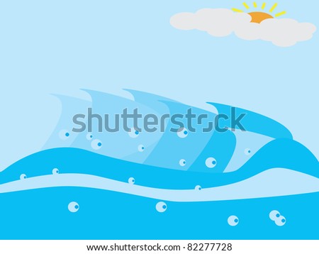ocean wave illustration