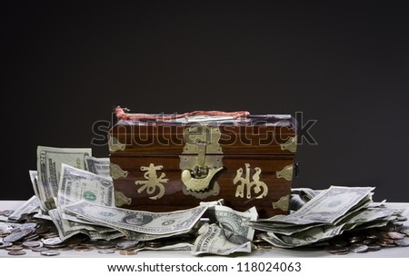 Money box and  Moneys