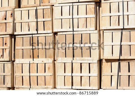 wooden crate wall