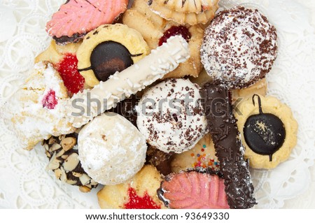 Plate of Italian cookies