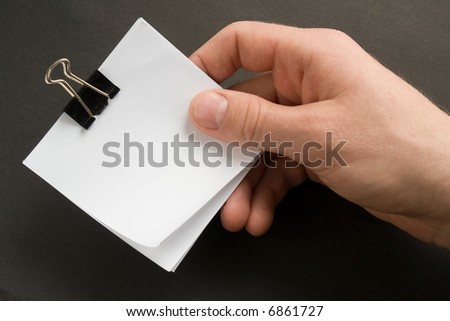 write note on it! Notebook Paper with Clip