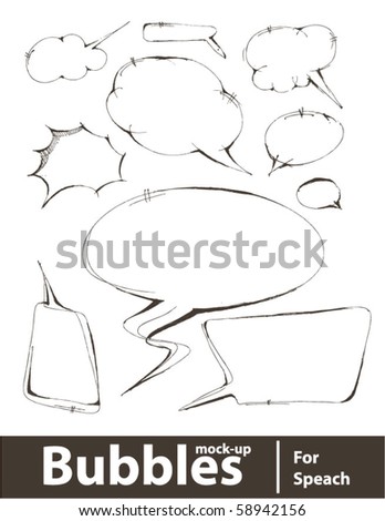 Vector Illustration. Bubbles For Speech - 58942156 : Shutterstock