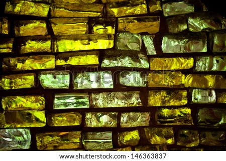 abstract background, color glass wall in gothic style