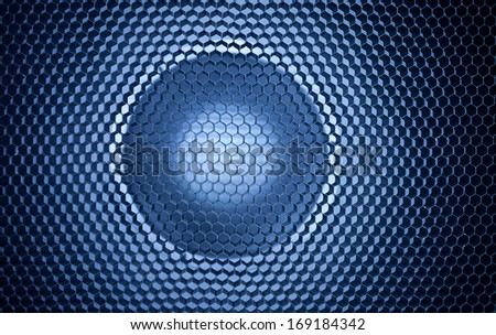 abstract  blue  background with sphere