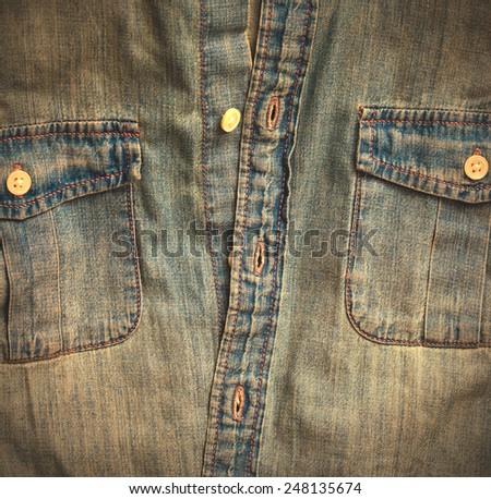 jeans shirt with pockets, part of. instagram image style