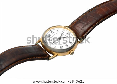 Old WRIST WATCH on Leather Band