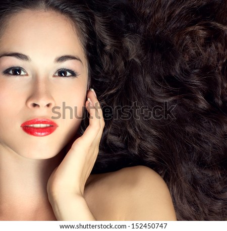 Portrait of young woman with beautiful healthy face