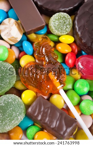Colorful sweet candies background