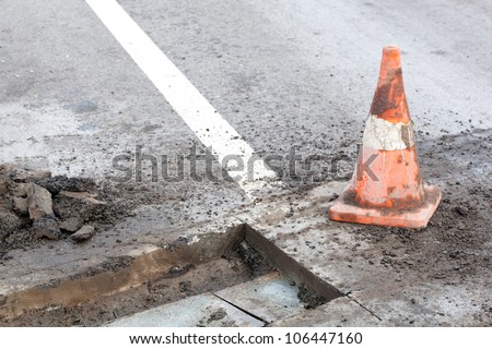 pothole and road surface repairing works
