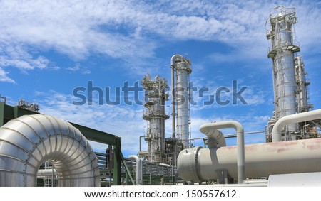 Chemical plant on day time
