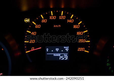 Car instrument speed meter panel