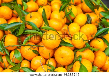 Yellow of Orange from chinese country to sweet